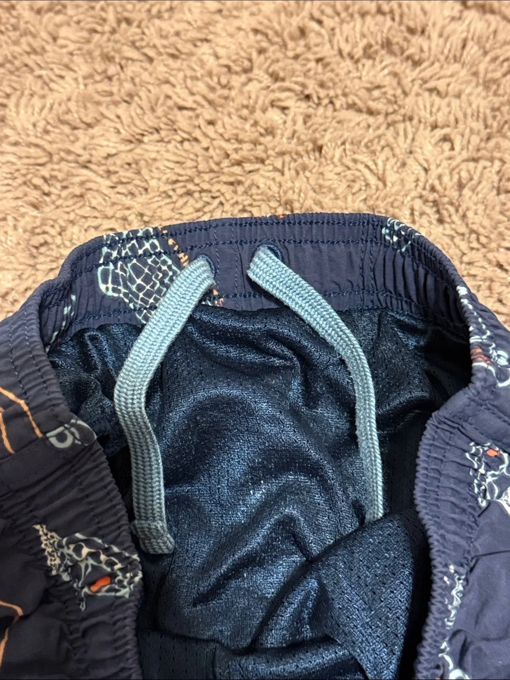Patagonia Boys Baggies Navy Blue Swim Trunks, Size XS